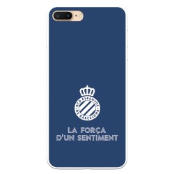 Funda para iPhone 7 Plus del RCD Espanyol Escudo Fondo Azul Escudo Fondo Azul - Licencia Oficial RCD Espanyol