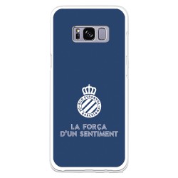 Funda para Samsung Galaxy S8 del RCD Espanyol Escudo Fondo Azul Escudo Fondo Azul - Licencia Oficial RCD Espanyol