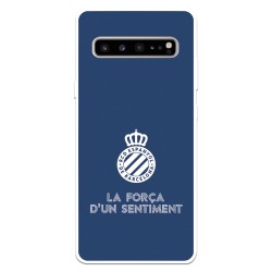 Funda para Samsung Galaxy S10 del RCD Espanyol Escudo Fondo Azul Escudo Fondo Azul - Licencia Oficial RCD Espanyol