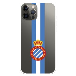 Funda para iPhone 12 Pro Max del RCD Espanyol Escudo Albiceleste Escudo Albiceleste - Licencia Oficial RCD Espanyol