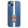 Funda para iPhone 13 del RCD Espanyol Escudo Albiceleste Escudo Albiceleste - Licencia Oficial RCD Espanyol