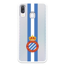 Funda para Samsung Galaxy A40 del RCD Espanyol Escudo Albiceleste Escudo Albiceleste - Licencia Oficial RCD Espanyol