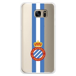 Funda para Samsung Galaxy S7 Edge del RCD Espanyol Escudo Albiceleste Escudo Albiceleste - Licencia Oficial RCD Espanyol