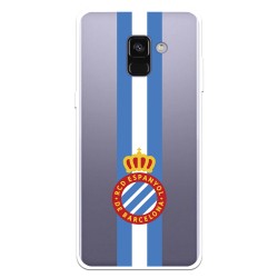 Funda para Samsung Galaxy A8 2018 del RCD Espanyol Escudo Albiceleste Escudo Albiceleste - Licencia Oficial RCD Espanyol