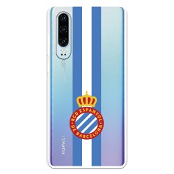 Funda para Huawei P30 del RCD Espanyol Escudo Albiceleste Escudo Albiceleste - Licencia Oficial RCD Espanyol