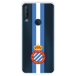 Funda para Alcatel 1S 2020 del RCD Espanyol Escudo Albiceleste Escudo Albiceleste - Licencia Oficial RCD Espanyol