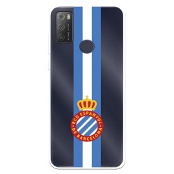 Funda para Alcatel 1S 2021 del RCD Espanyol Escudo Albiceleste Escudo Albiceleste - Licencia Oficial RCD Espanyol