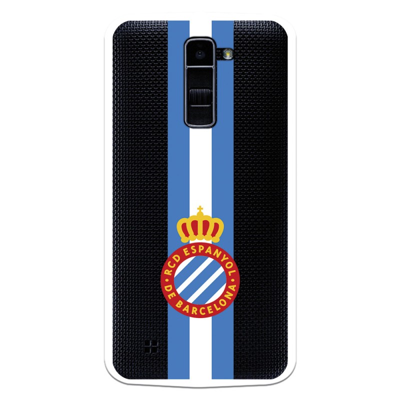 Funda para LG K10 4G del RCD Espanyol Escudo Albiceleste Escudo Albiceleste - Licencia Oficial RCD Espanyol