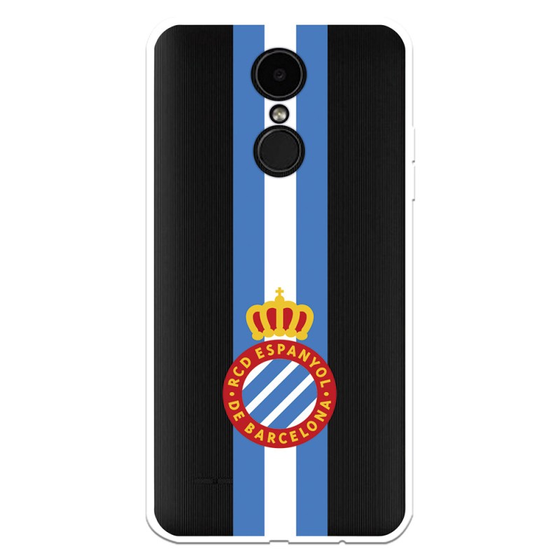 Funda para LG K8 2017 del RCD Espanyol Escudo Albiceleste Escudo Albiceleste - Licencia Oficial RCD Espanyol