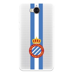 Funda para Huawei Y6 2017 del RCD Espanyol Escudo Albiceleste Escudo Albiceleste - Licencia Oficial RCD Espanyol