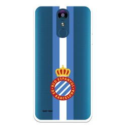 Funda para LG K9 2018 del RCD Espanyol Escudo Albiceleste Escudo Albiceleste - Licencia Oficial RCD Espanyol