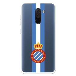 Funda para Xiaomi Pocophone F1 del RCD Espanyol Escudo Albiceleste Escudo Albiceleste - Licencia Oficial RCD Espanyol