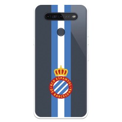 Funda para LG K51s del RCD Espanyol Escudo Albiceleste Escudo Albiceleste - Licencia Oficial RCD Espanyol