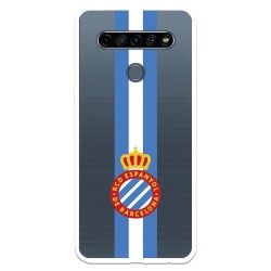 Funda para LG K61 del RCD Espanyol Escudo Albiceleste Escudo Albiceleste - Licencia Oficial RCD Espanyol