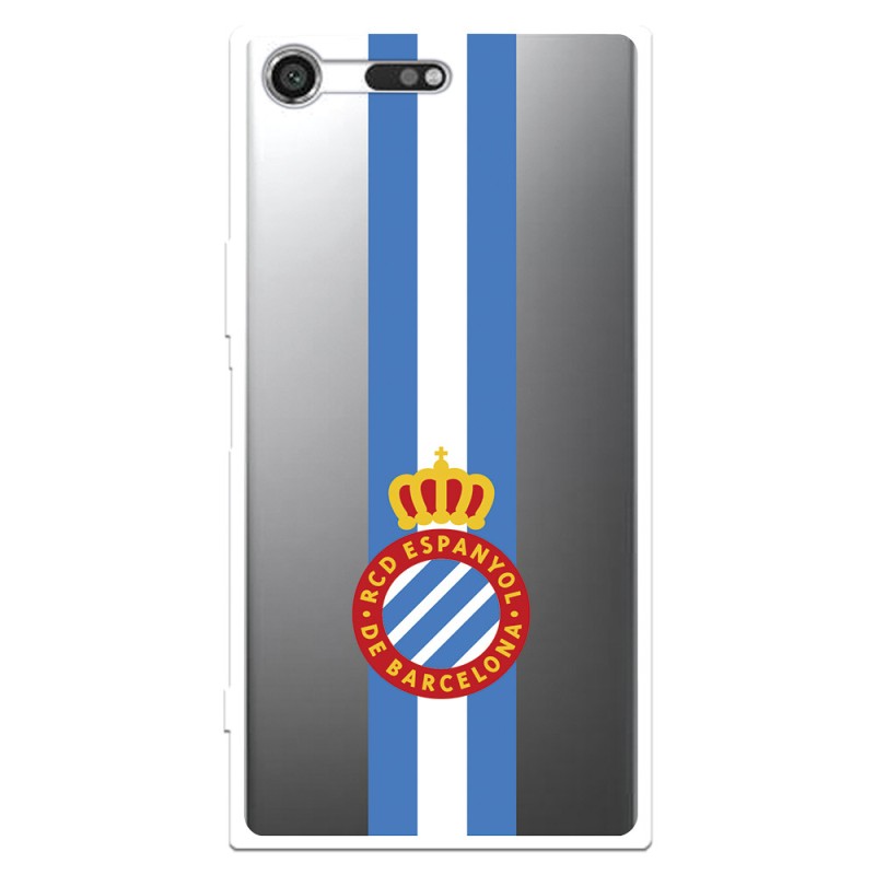 Funda para Sony Xperia XZ Premium del RCD Espanyol Escudo Albiceleste Escudo Albiceleste - Licencia Oficial RCD Espanyol