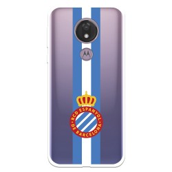 Funda para Motorola Moto G7 Power del RCD Espanyol Escudo Albiceleste Escudo Albiceleste - Licencia Oficial RCD Espanyol