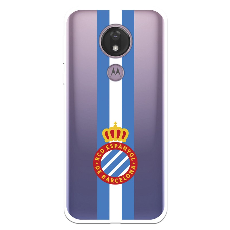 Funda para Motorola Moto G7 Power del RCD Espanyol Escudo Albiceleste Escudo Albiceleste - Licencia Oficial RCD Espanyol