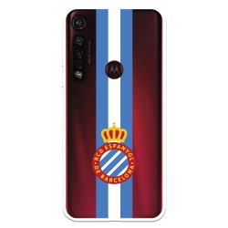 Funda para Motorola Moto G8 Plus del RCD Espanyol Escudo Albiceleste Escudo Albiceleste - Licencia Oficial RCD Espanyol