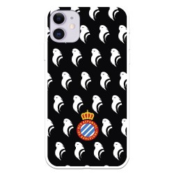 Funda para iPhone 11 del RCD Espanyol Escudo Patron Fondo Negro Escudo Patron Fondo Negro - Licencia Oficial RCD Espanyol