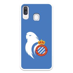 Funda para Samsung Galaxy A40 del RCD Espanyol Escudo Perico Escudo Perico - Licencia Oficial RCD Espanyol