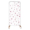 Funda Silicona Colgante Corazones para iPhone 5