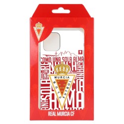 Funda para iPhone 13 Pro del Real Murcia Escudo Fondo Blanco - Licencia Oficial Real Murcia