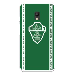 Funda para Alcatel OneTouch Pixi 4 5.0 3G del Elche CF Escudo Fondo Verde Escudo Fondo Verde - Licencia Oficial Elche CF