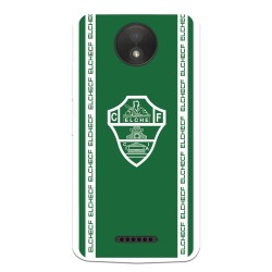 Funda para Motorola Moto C Plus del Elche CF Escudo Fondo Verde Escudo Fondo Verde - Licencia Oficial Elche CF