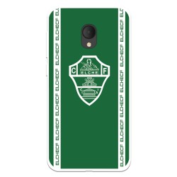 Funda para Alcatel U5 3G del Elche CF Escudo Fondo Verde Escudo Fondo Verde - Licencia Oficial Elche CF