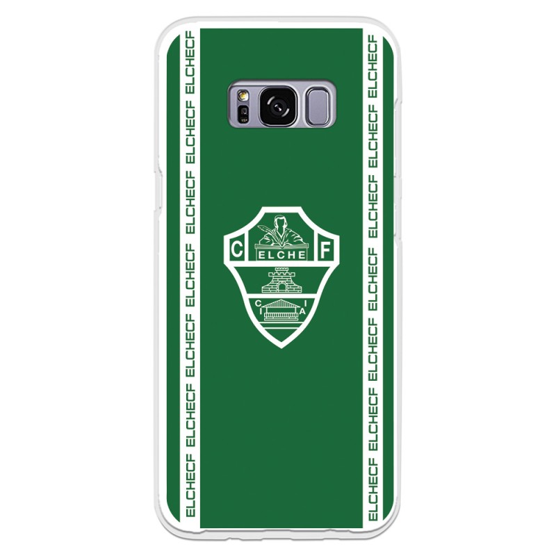 Funda para Samsung Galaxy S8 Plus del Elche CF Escudo Fondo Verde Escudo Fondo Verde - Licencia Oficial Elche CF