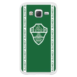 Funda para Samsung Galaxy J5 del Elche CF Escudo Fondo Verde Escudo Fondo Verde - Licencia Oficial Elche CF