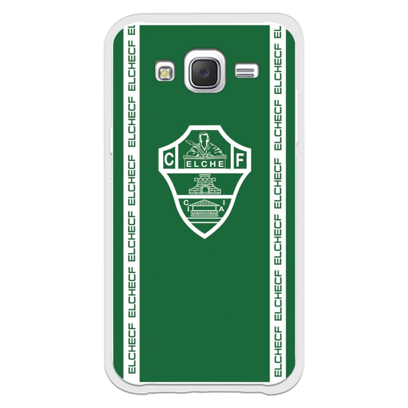 Funda para Samsung Galaxy J5 del Elche CF Escudo Fondo Verde Escudo Fondo Verde - Licencia Oficial Elche CF