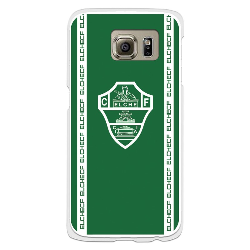 Funda para Samsung Galaxy S6 del Elche CF Escudo Fondo Verde Escudo Fondo Verde - Licencia Oficial Elche CF