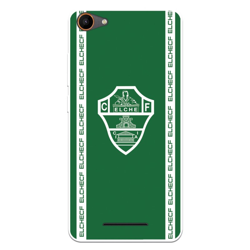 Funda para Wiko Jerry del Elche CF Escudo Fondo Verde Escudo Fondo Verde - Licencia Oficial Elche CF