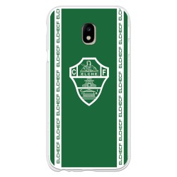 Funda para Samsung Galaxy J3 2017 Europeo del Elche CF Escudo Fondo Verde Escudo Fondo Verde - Licencia Oficial Elche CF