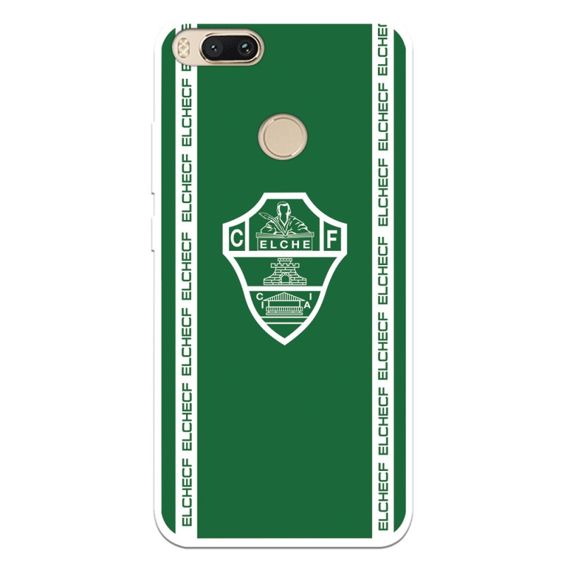 Funda para Xiaomi Mi A1 del Elche CF Escudo Fondo Verde Escudo Fondo Verde - Licencia Oficial Elche CF