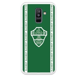 Funda para Samsung Galaxy A6 Plus 2018 del Elche CF Escudo Fondo Verde Escudo Fondo Verde - Licencia Oficial Elche CF