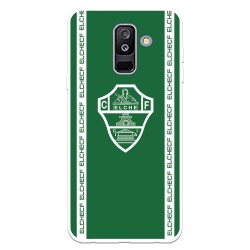 Funda para Samsung Galaxy J8 2018 del Elche CF Escudo Fondo Verde Escudo Fondo Verde - Licencia Oficial Elche CF