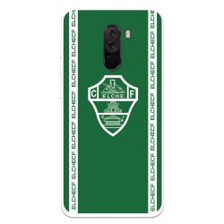 Funda para Xiaomi Pocophone F1 del Elche CF Escudo Fondo Verde Escudo Fondo Verde - Licencia Oficial Elche CF