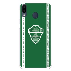 Funda para Samsung Galaxy M20 del Elche CF Escudo Fondo Verde Escudo Fondo Verde - Licencia Oficial Elche CF