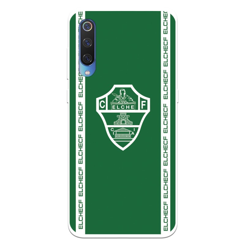 Funda para Xiaomi Mi 9 del Elche CF Escudo Fondo Verde Escudo Fondo Verde - Licencia Oficial Elche CF