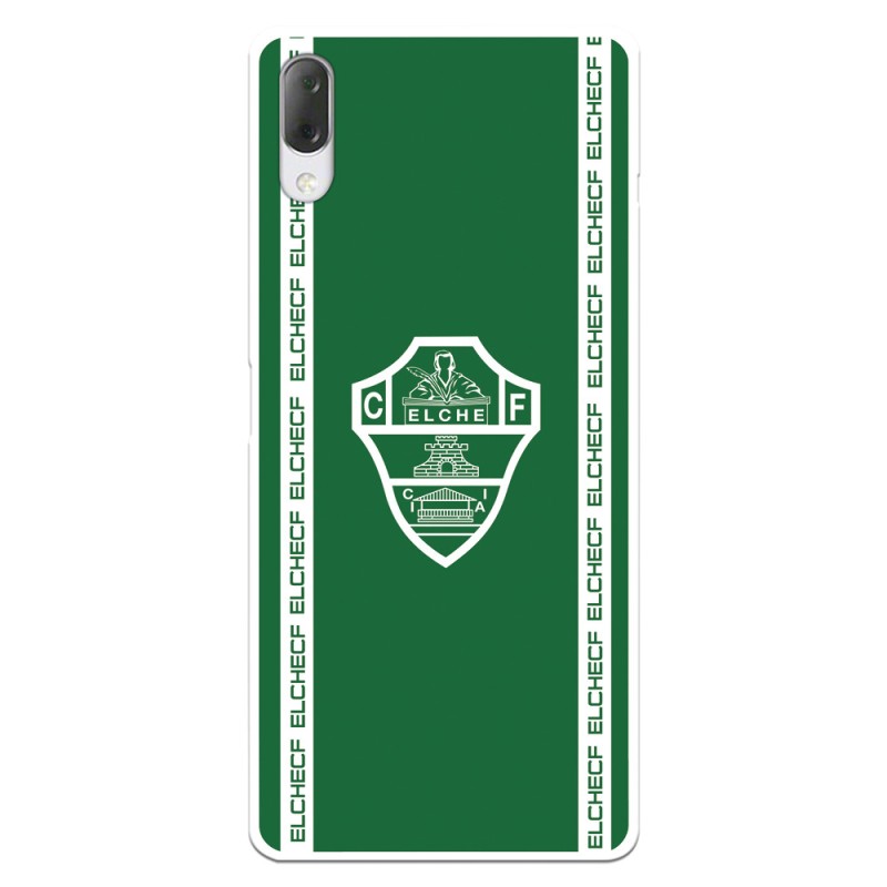 Funda para Sony Xperia L3 del Elche CF Escudo Fondo Verde Escudo Fondo Verde - Licencia Oficial Elche CF