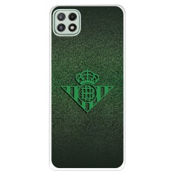 Funda para Samsung Galaxy A22 5G del Betis Escudo Verde Fondo trama - Licencia Oficial Real Betis Balompié