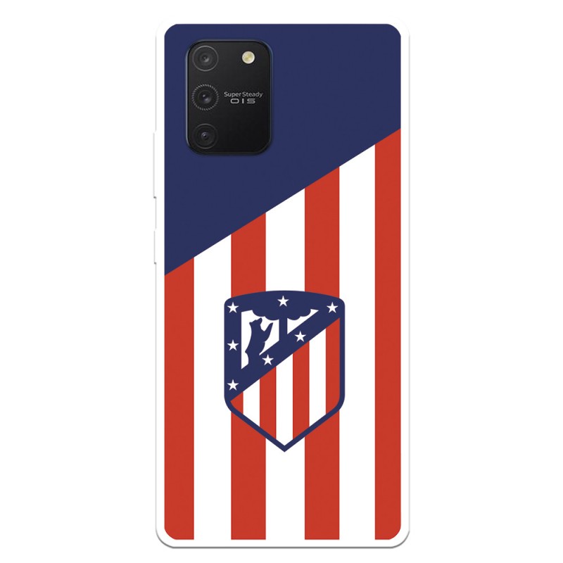 Funda para Samsung Galaxy A91 del Atleti Escudo Fondo Atletico - Licencia Oficial Atlético de Madrid