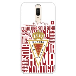 Funda para Huawei Mate 10 Lite del Real Murcia Escudo Fondo Blanco - Licencia Oficial Real Murcia