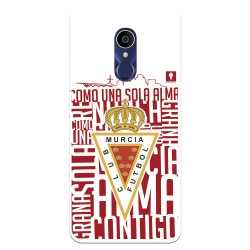 Funda para Alcatel 3C del Real Murcia Escudo Fondo Blanco - Licencia Oficial Real Murcia