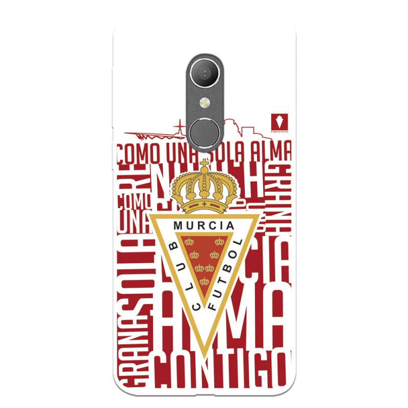 Funda para Alcatel 1X del Real Murcia Escudo Fondo Blanco - Licencia Oficial Real Murcia