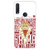 Funda para Alcatel 1S 2020 del Real Murcia Escudo Fondo Blanco - Licencia Oficial Real Murcia