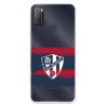 Funda para Alcatel 1S 2021 del Huesca Rayas Transparente - Licencia Oficial SD Huesca