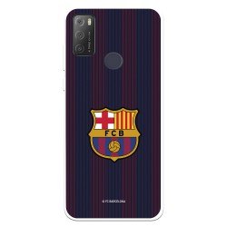 Funda para Alcatel 1S 2021 del Barcelona Rayas Blaugrana - Licencia Oficial FC Barcelona